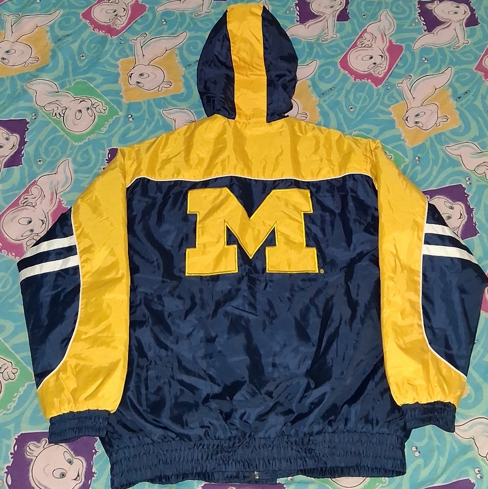 90s Michigan Wolverines Vintage Winter Coat U of M Jacket